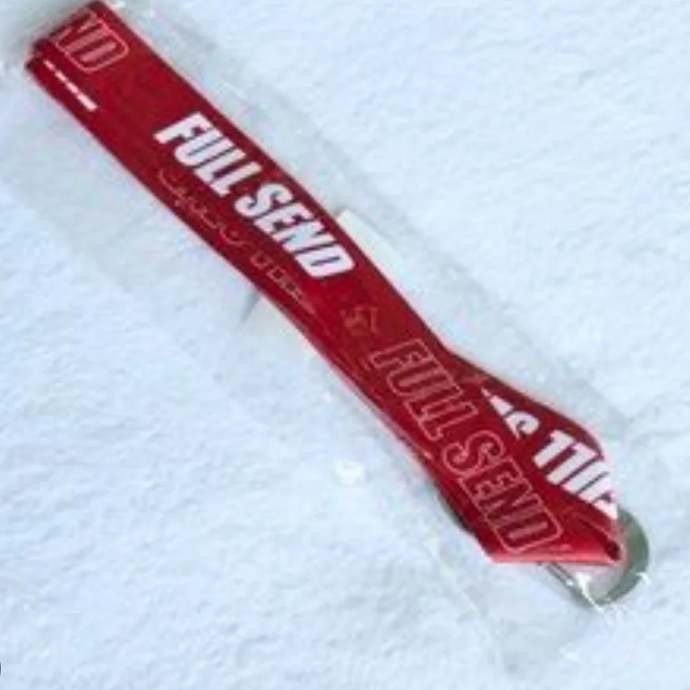 🎄Red Full Send Lanyard With Metal Bottle Opener Clip